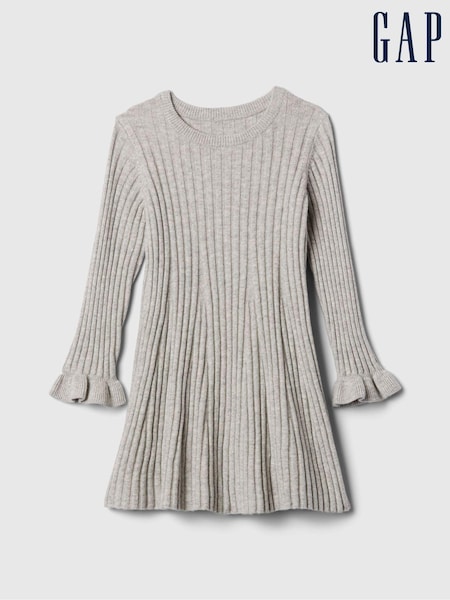 Gap Grey CashSoft Rib Jumper Dress (6mths-5yrs) (AC1106) | €17