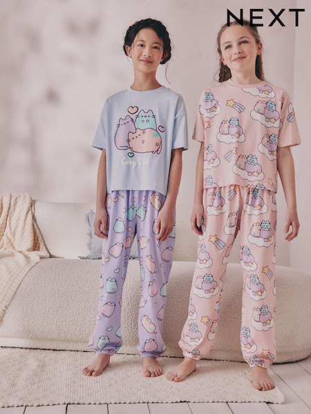 Azul/rosa - Pusheen Joggers Pyjamas 2 Pack (6-14yrs) (AC1139) | 44 € - 53 €