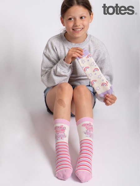 Totes Childrens Peppa Pig Slipper Socks 2 Pack (AC1153) | 17 €
