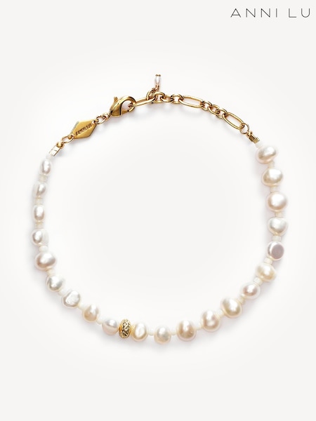 Anni Lu Gold Tone Stellar Pearly Bracelet (AC1203) | AED437