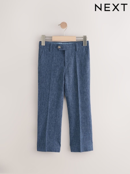 Blue Linen Suit Trousers (3-16yrs) (AC1241) | €32 - €48