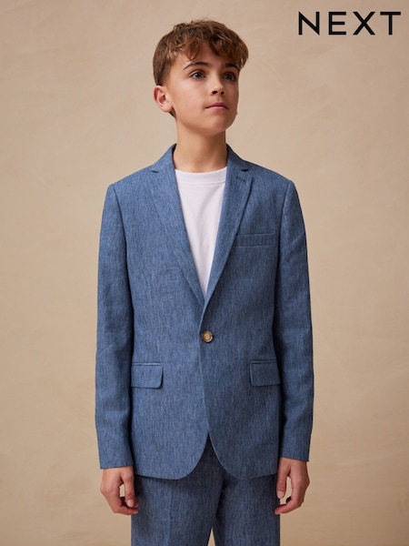 أزرق - Linen Suit Jacket (12mths-16yrs) (AC1247) | ‏203 د.إ.‏ - ‏ 279‏ د.إ.