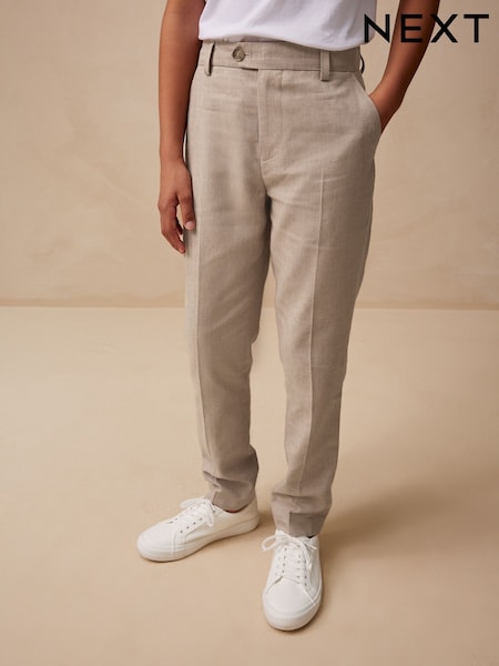 Neutral Linen Suit Trousers (3-16yrs) (AC1252) | €32 - €48