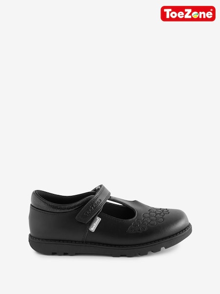 ToeZone Kat Vegan Flower School Shoes: Stylish design (AC1265) | €38 - €42