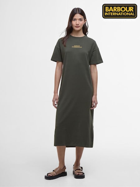 Barbour® International Green Emerson Midi Dress (AC1356) | €34