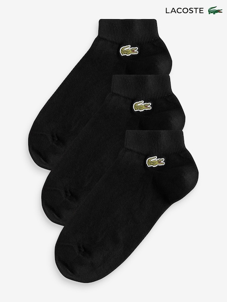 Musta - Lacoste Black Short Socks 3 Pack (AC1563) | €32