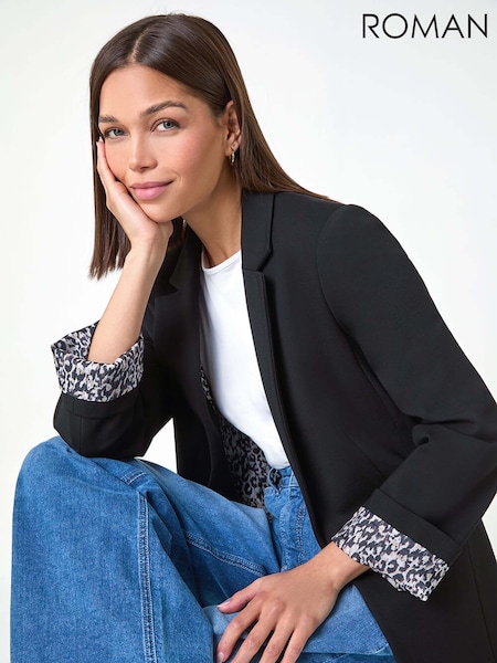 Roman Animal Print Lined Stretch Jacket (AC1617) | €73