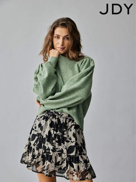 JDY Green Long Sleeve Fine Knit Jumper (AC1630) | €20
