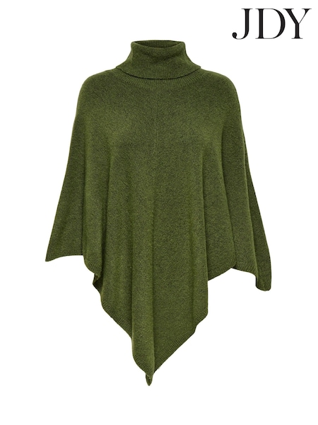 JDY Green Roll Neck Poncho (AC1637) | €20