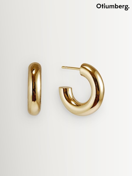 Otiumberg Gold Vermeil Mini Chunky Hoops (AC1691) | €154