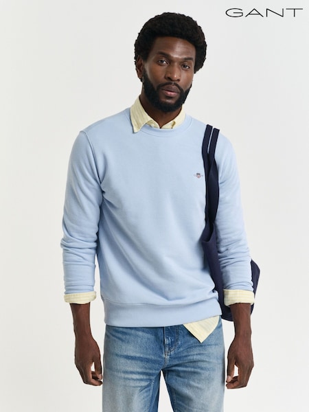Albastru - Hanorace GANT Albastru 100% Bumbac (AC1809) | 708 LEI