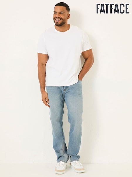 Svetlo modra - FatFace Straight Fit Jeans (AC1811) | € 78