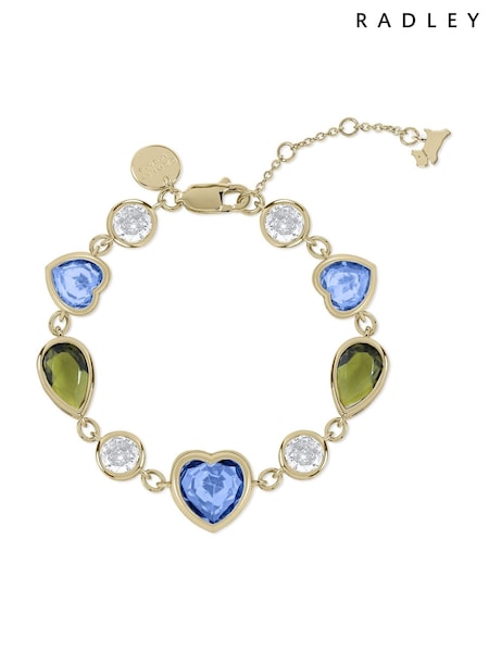 Radley 18ct Gold Plated Coloured Heart Stone Bracelet (AC1937) | ‏379 د.إ.‏