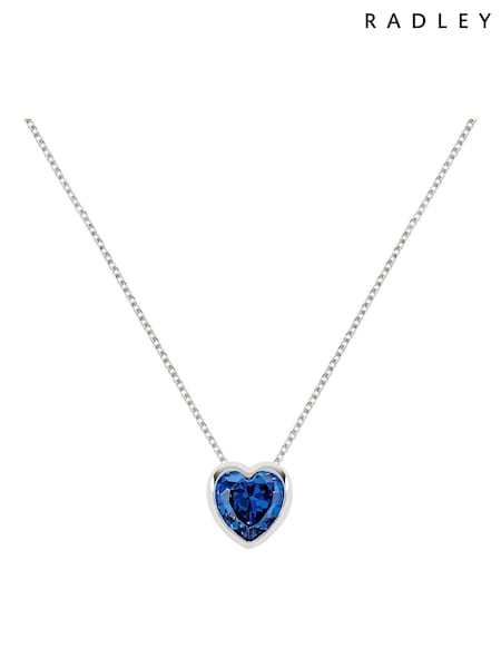 Radley Ladies Love Sterling Silver Blue Heart Stone Necklace (AC1971) | €72