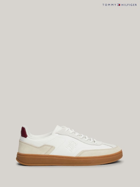 Tommy Hilfiger Heritage Court Leather Brown Trainers (AC2035) | €140