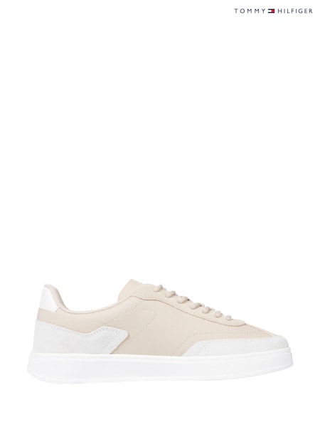 Tommy Hilfiger Pink Heritage Court Leather Trainers (AC2047) | €84