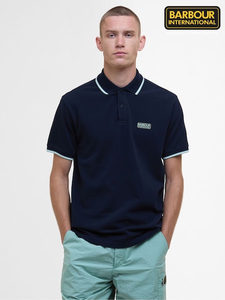 Barbour® International Evan Tipped 100% Cotton Polo Shirt (AC2106) | €63