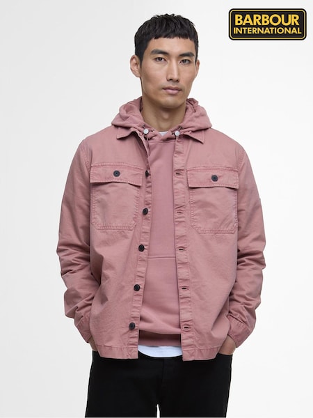 ורוד - Barbour® International Arlo 100% Cotton Overshirt (AC2111) | ‏503‏₪