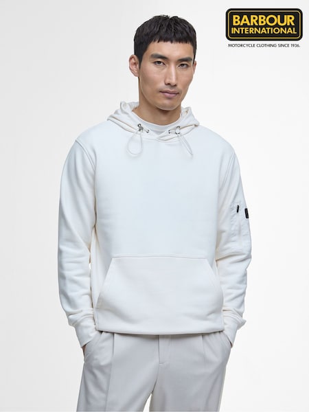Barbour® International Ewan White Hoodie (AC2118) | €170