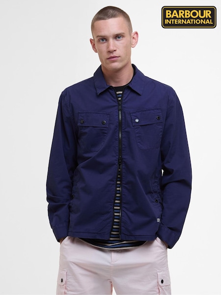 Barbour® International Blue Hayden Overshirt (AC2126) | €185