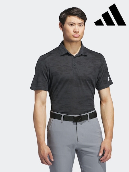 adidas Golf Ultimate365 Textured Stripe Grey/Black Polo Shirt (AC2132) | €27
