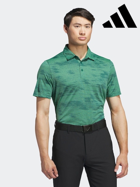 adidas Golf Ultimate365 Textured Stripe Grey/Black Polo Shirt (AC2136) | €27