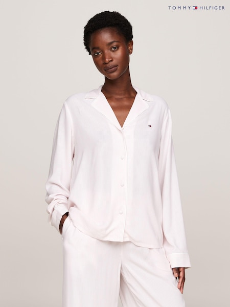 Tommy Hilfiger Pink Long Sleeved Print Pyjama Top (AC2198) | €34