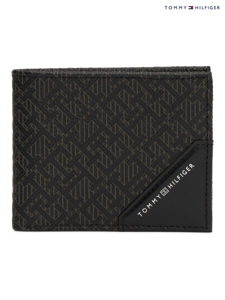 Tommy Hilfiger Monogram Mini Black Wallet (AC2238) | 297 QAR