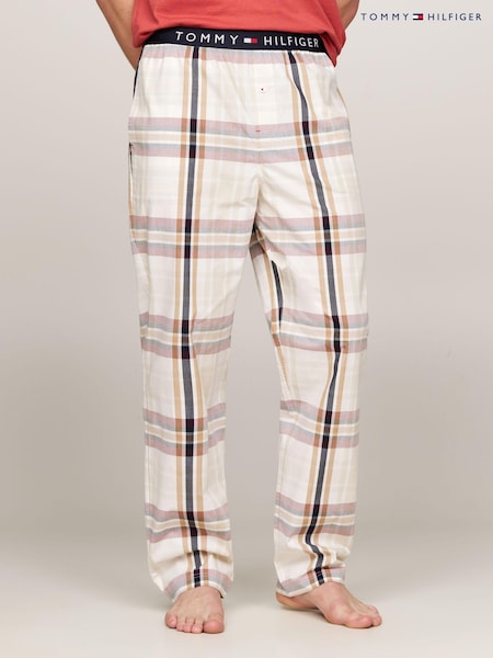 Tommy Hilfiger Red 100% Cotton Woven Print Pyjamas (AC2260) | AED160