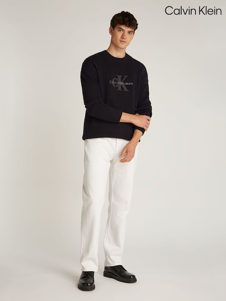 Calvin Klein Black Chenille Monologo Jumper (AC2309) | R$ 1,085