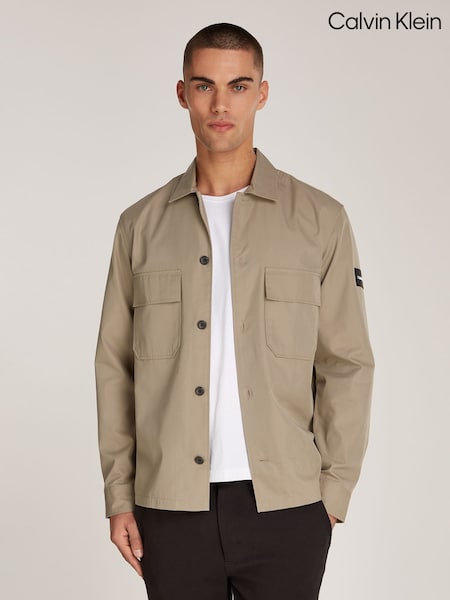 Calvin Klein Natural Button Down Overshirt (AC2317) | AED291