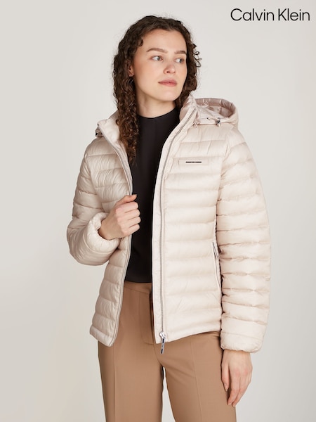 Calvin Klein Grey Padded Smocking Jacket (AC2340) | €301