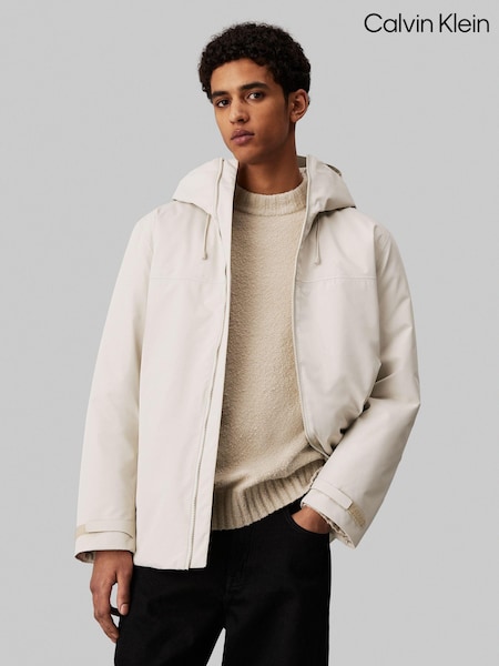 Calvin Klein Natural Technical Short Parka Jacket (AC2359) | €166
