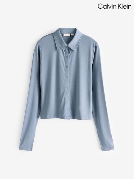 Calvin Klein Blue Long Sleeved Shirt (AC2363) | AED218