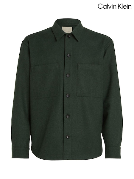 Calvin Klein Green Wool Blend Overshirt (AC2366) | €86