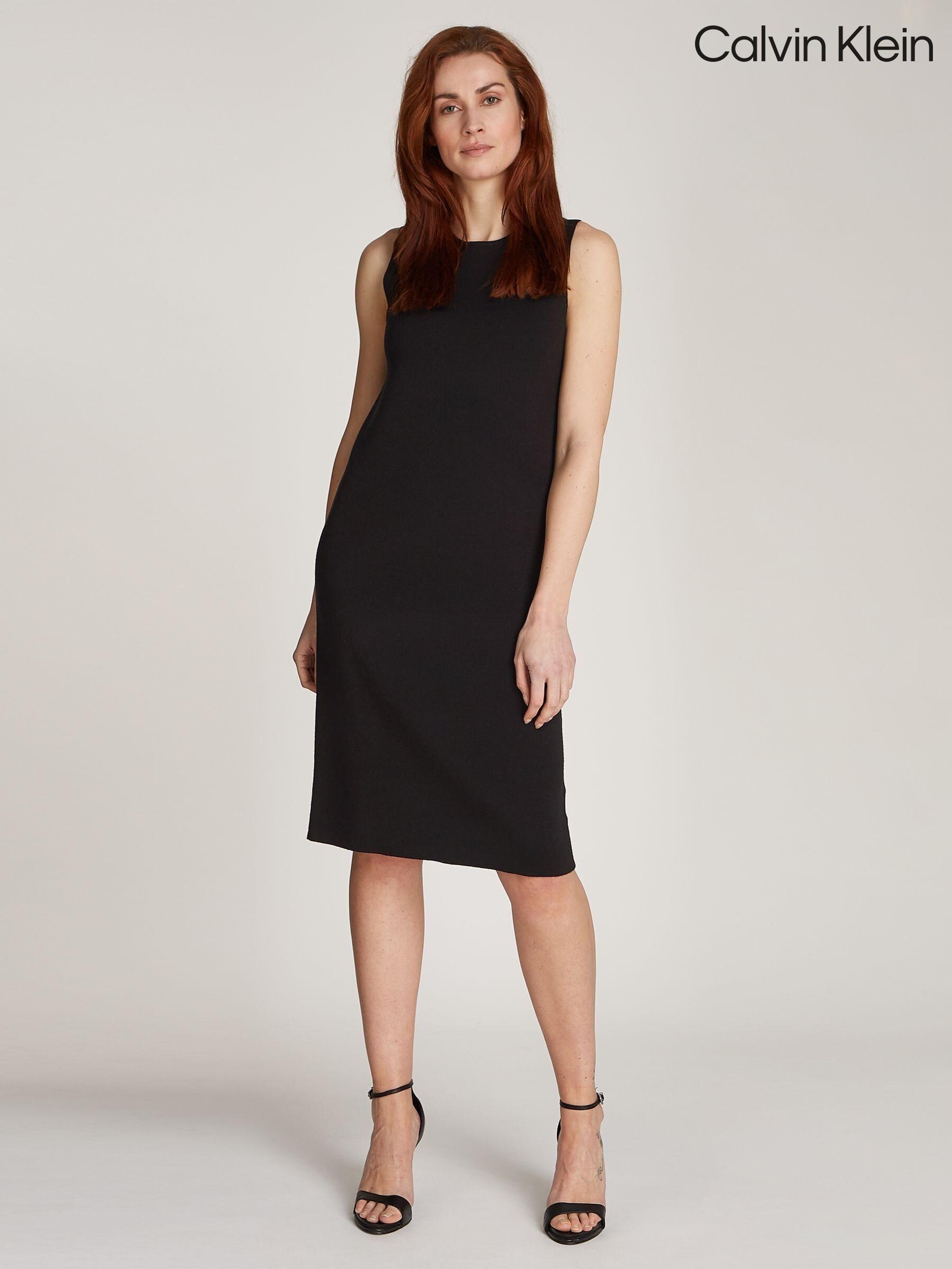 Calvin klein sleeveless dresses clearance