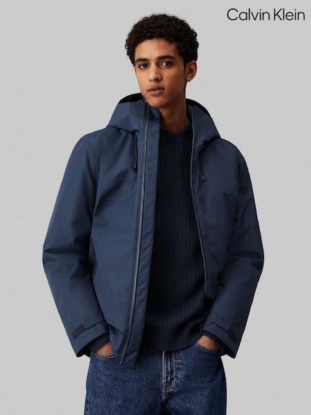 Синій - Calvin Klein Technical Short Parka Jacket (AC2374) | 15 621 грн