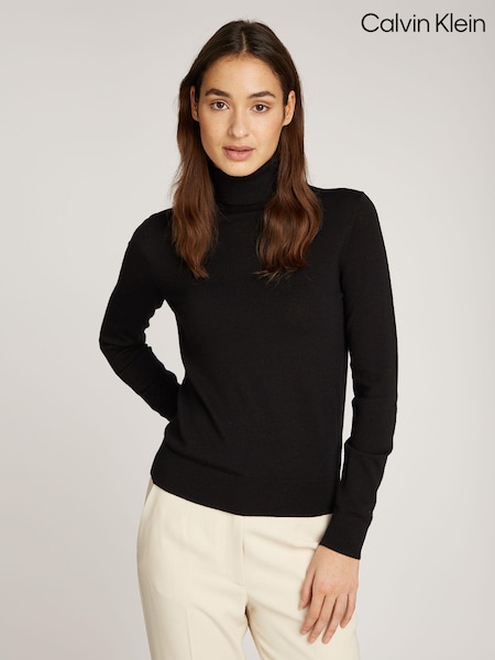 Calvin Klein Merino Wool Roll Neck Jumper (AC2392) | 501 LEI