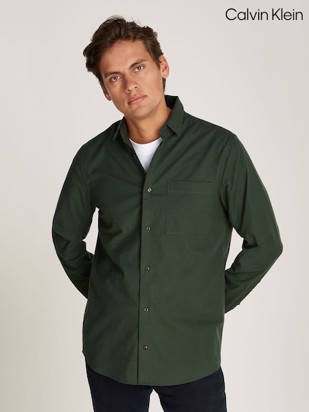 Calvin Klein Blue Flannel Solid Shirt (AC2416) | €56