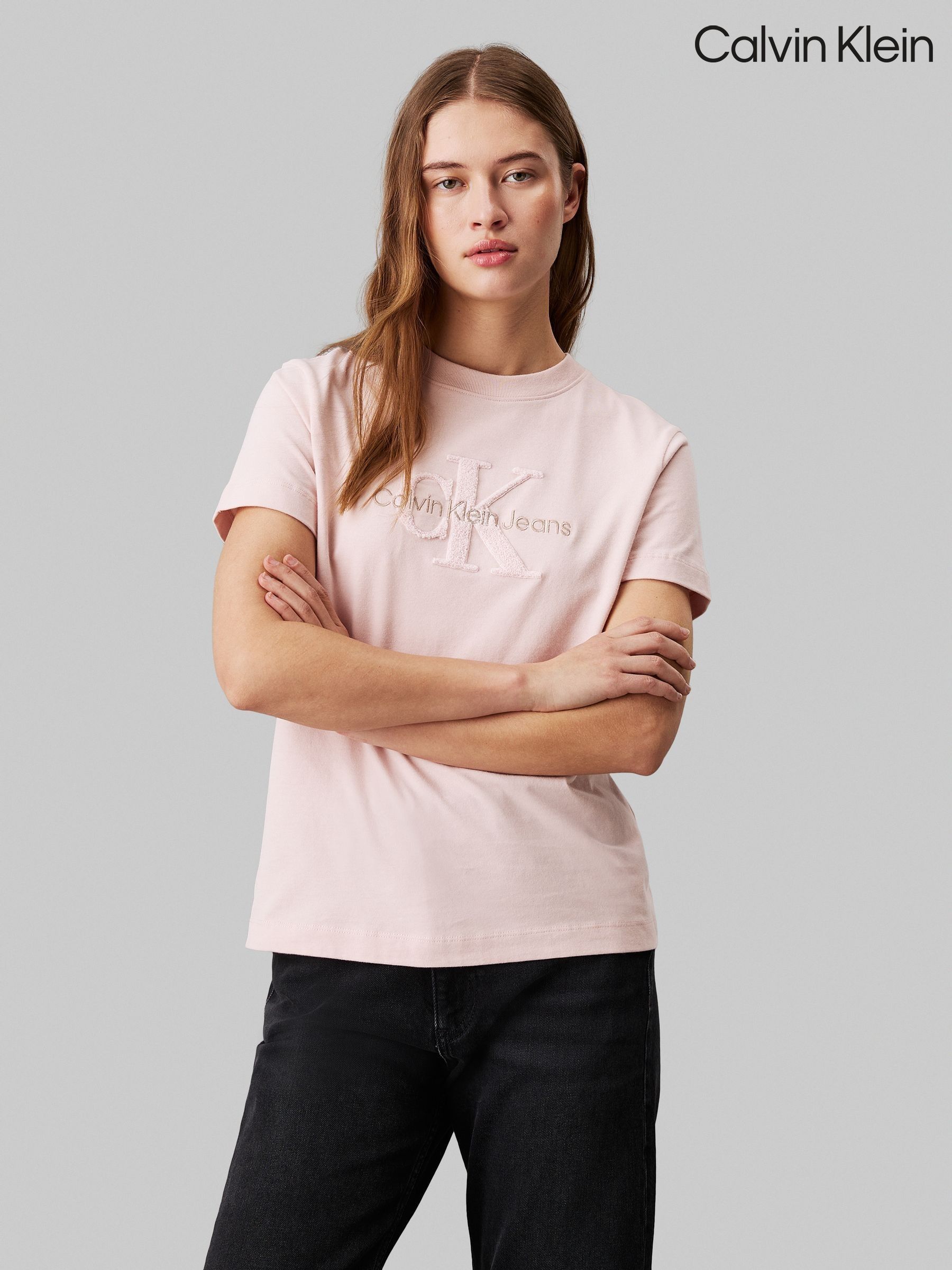 Pink calvin klein shirt clearance
