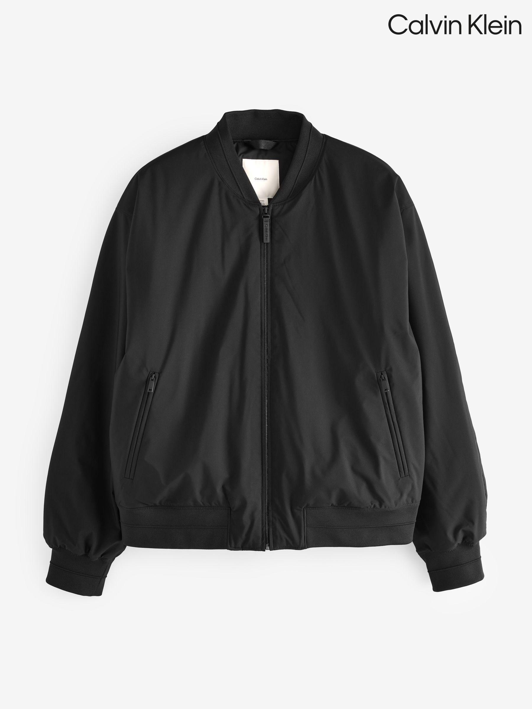 Mens calvin klein bomber jacket deals