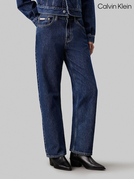 Calvin Klein Indigo Blue 100% Cotton Hero 90'S Straight Jeans (AC2445) | €78