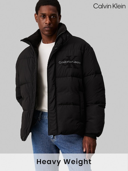 Calvin Klein Black Chenille Puffer Jacket (AC2448) | €152