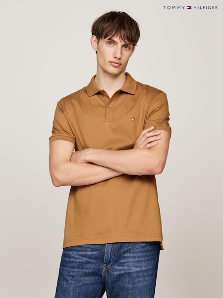 Maro - Tricou polo Tommy Hilfiger Regular Fit Liquid 100% Bumbac Essential (AC2453) | 354 LEI