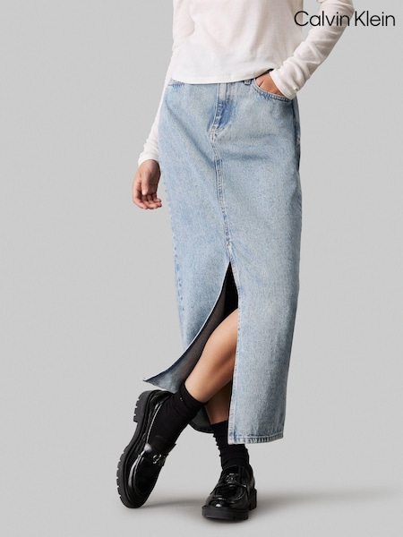 Calvin Klein Blue Maxi Denim Skirt (AC2454) | € 93