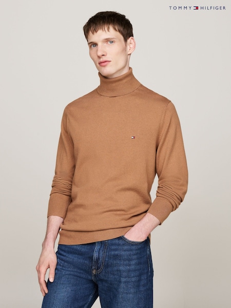 Tommy Hilfiger Natural Pima Cotton Cashmere Roll Neck Sweater (AC2470) | €159