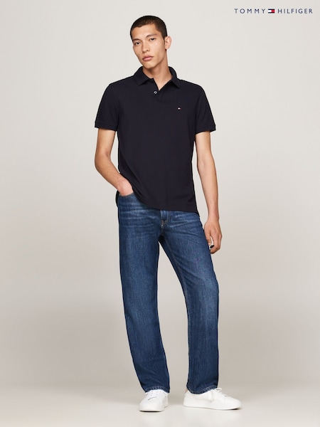 Tommy Hilfiger Blue Regular Fit Flag Polo Shirt (AC2492) | 222 QAR