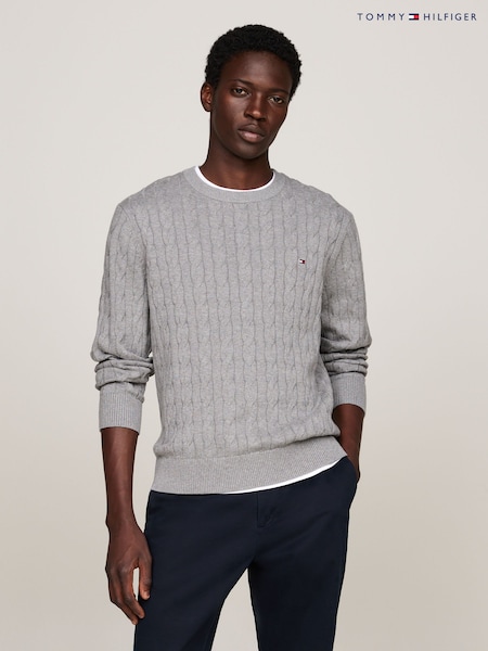 Tommy Hilfiger Grey Classic Cable Jumper (AC2503) | R$ 1,285