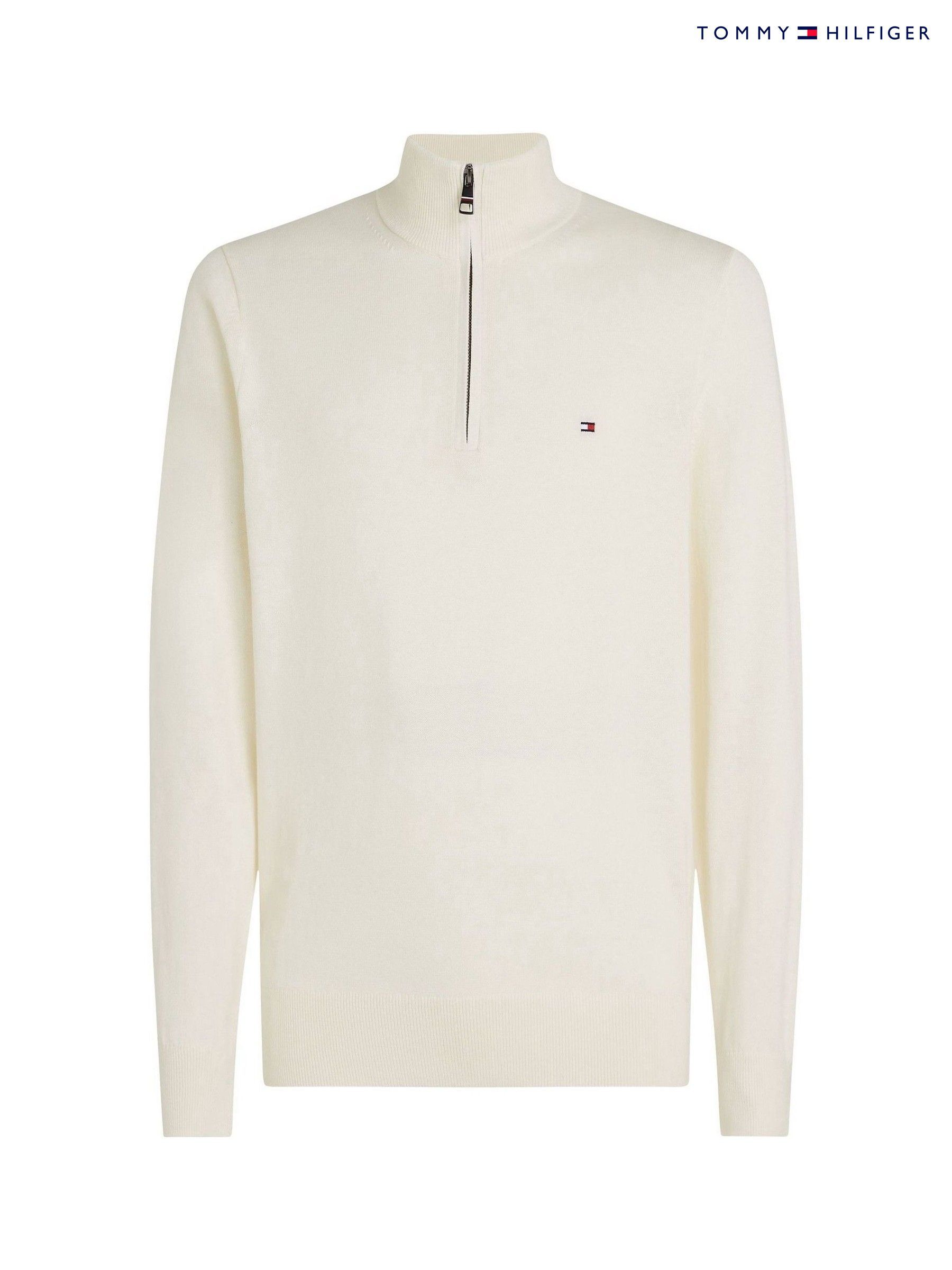White quarter zip sweater on sale