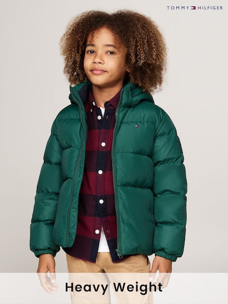 Tommy Hilfiger Green Boys Essential Down Puffer Jacket (AC2537) | 7,810 UAH